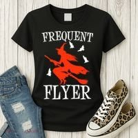 Frequent Flyer Witch Women's T-Shirt thumb 3