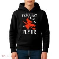 Frequent Flyer Witch Kids Hoodie thumb 4