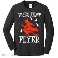 Frequent Flyer Witch Kids Long Sleeve Shirt thumb 0