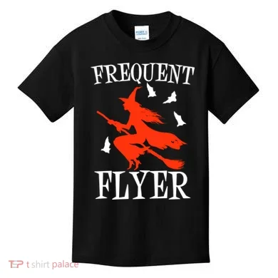 Frequent Flyer Witch Kids T-Shirt