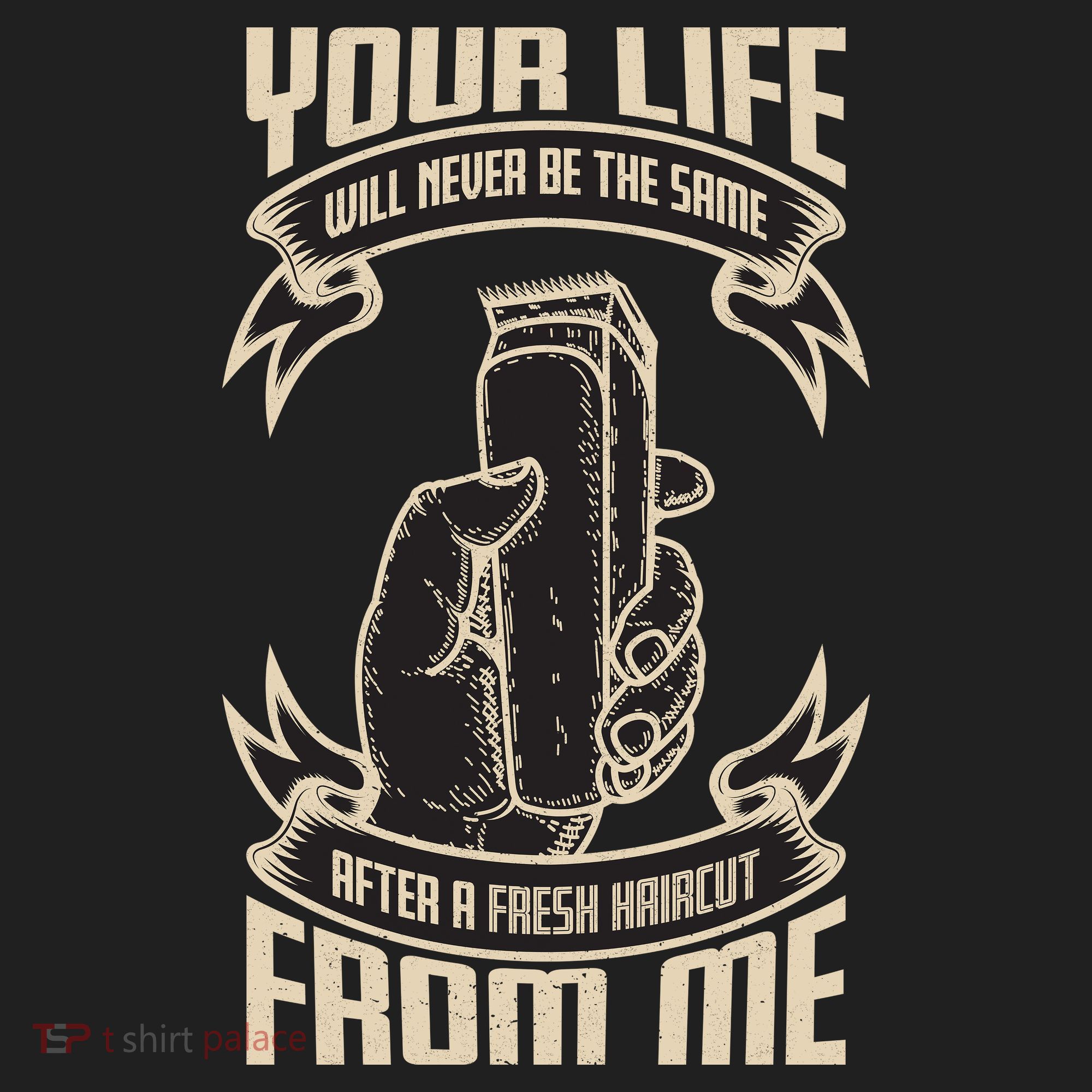 Fresh Haircut Golf Towel