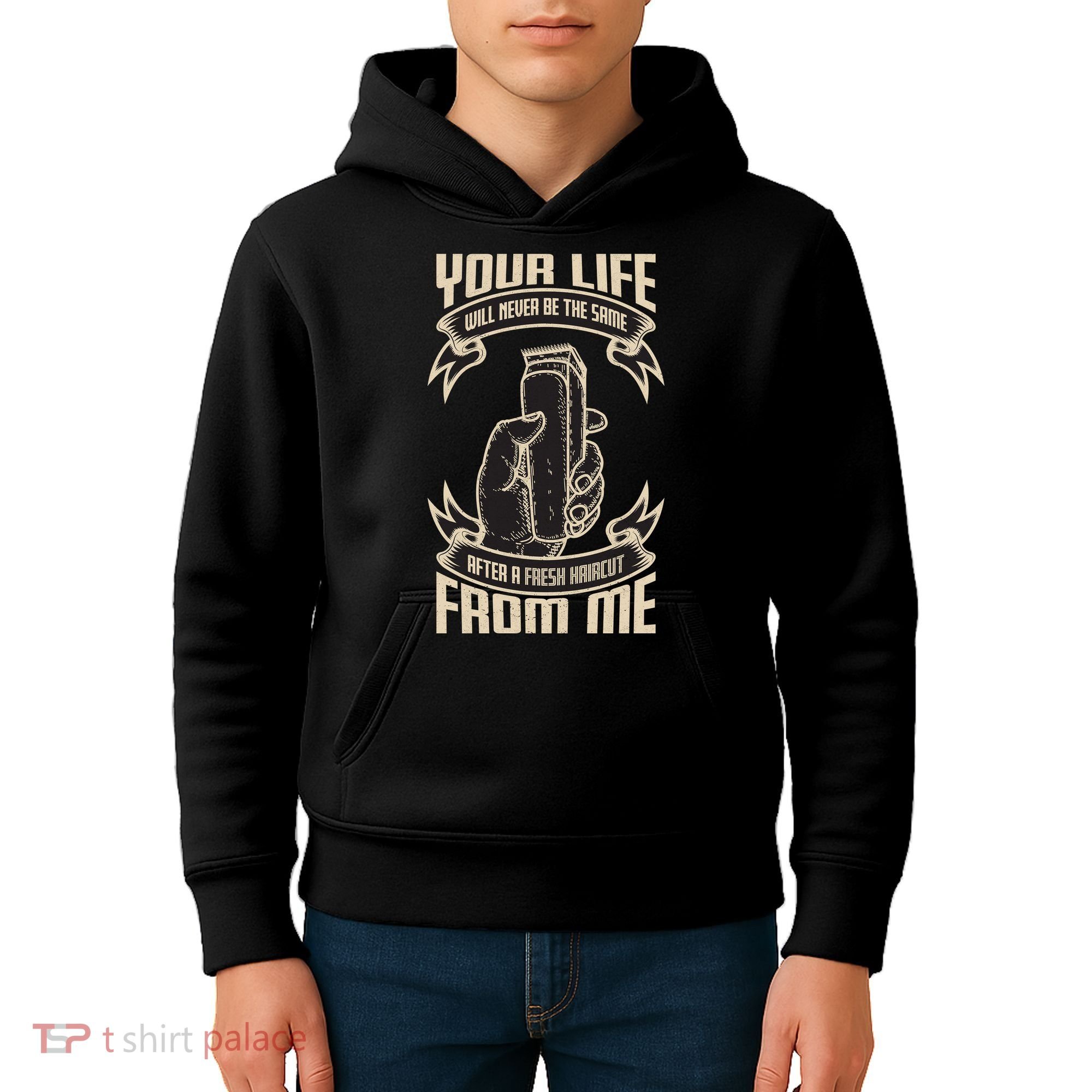 Fresh Haircut Kids Hoodie