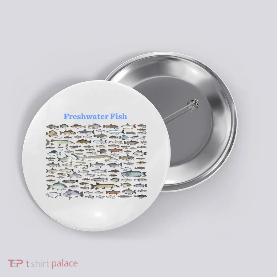 Freshwater Fish - 100 Different Types Button