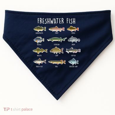 Freshwater Fish USA-Made Doggie Bandana