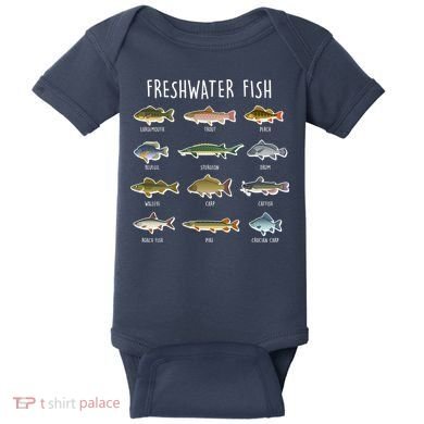 Freshwater Fish Baby Bodysuit