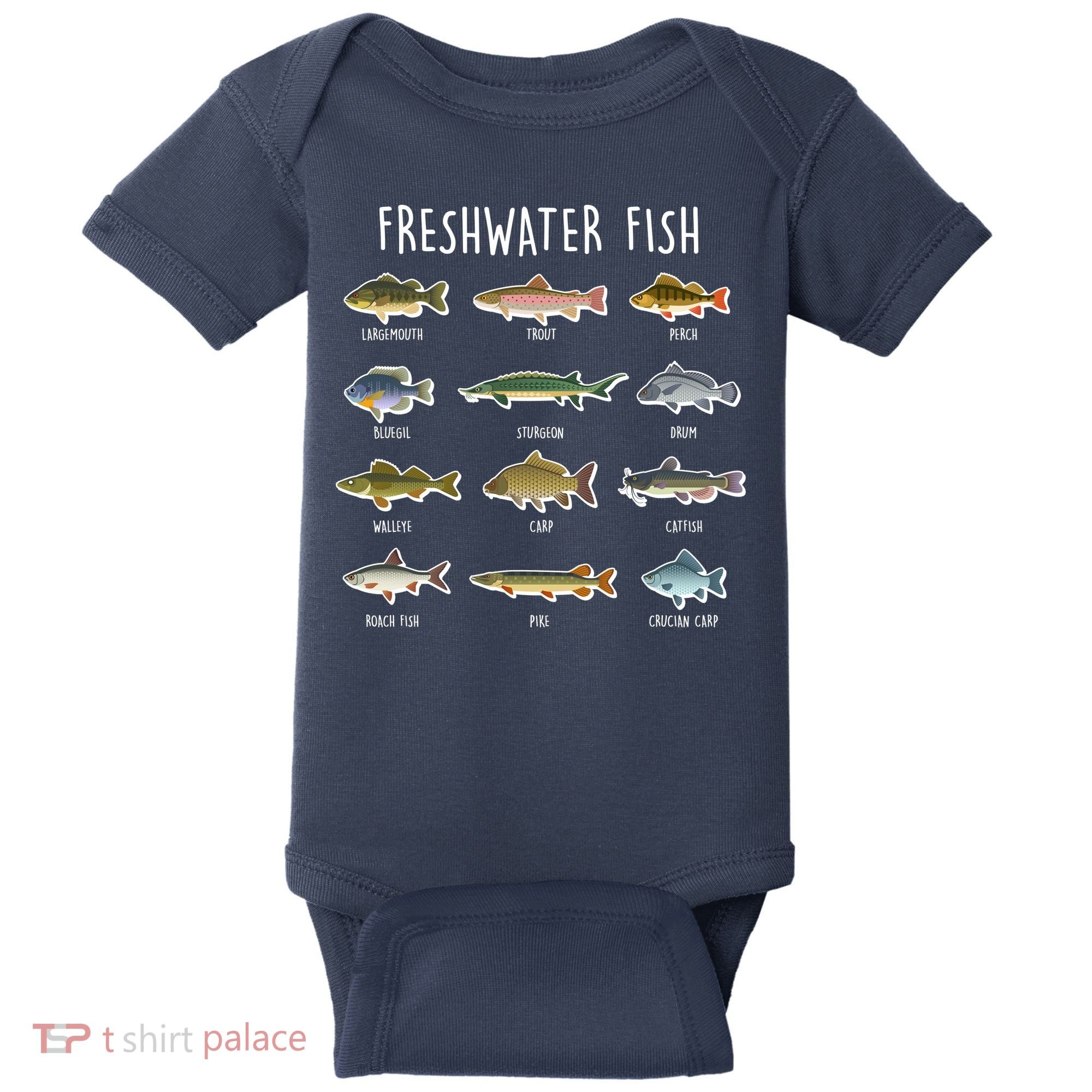 Freshwater Fish Baby Bodysuit