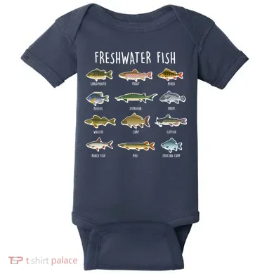 Freshwater Fish Baby Bodysuit