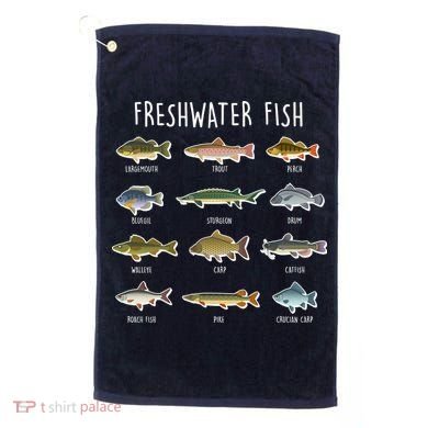 Freshwater Fish Golf Towel