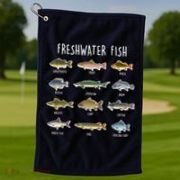 Freshwater Fish Golf Towel thumb 1
