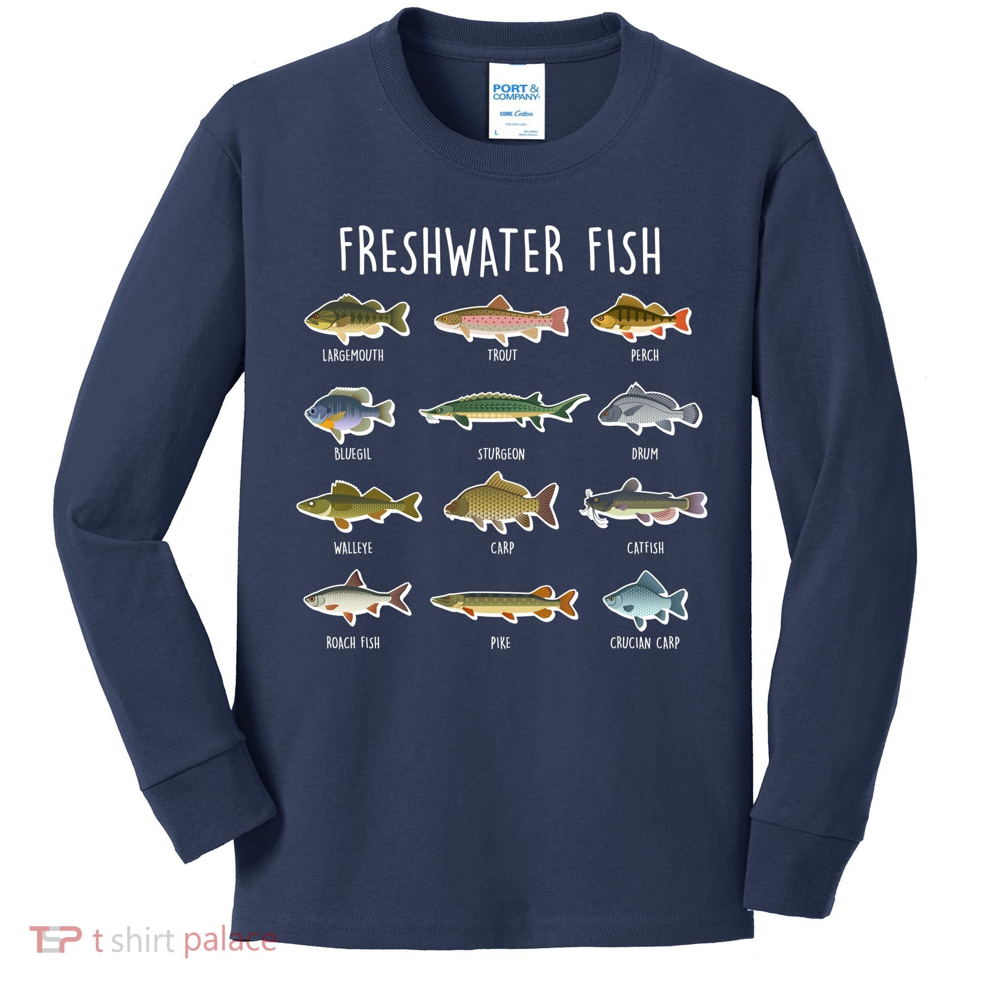 Freshwater Fish Kids Long Sleeve Shirt