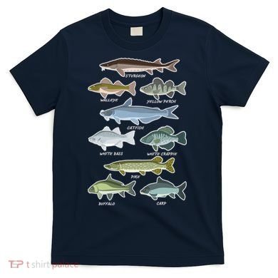 Freshwater Fish Types Fishing T-Shirt