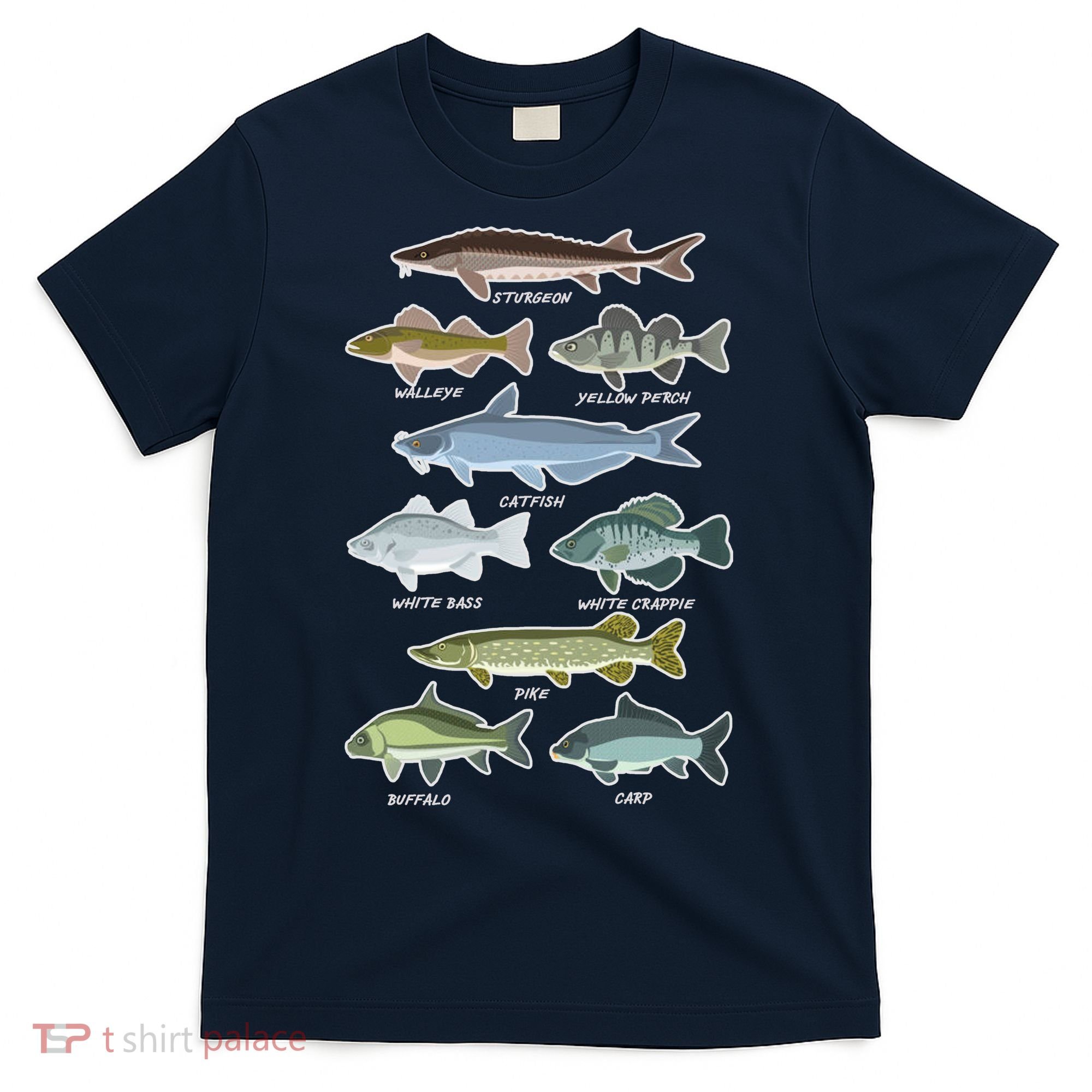Freshwater Fish Types Fishing T-Shirt