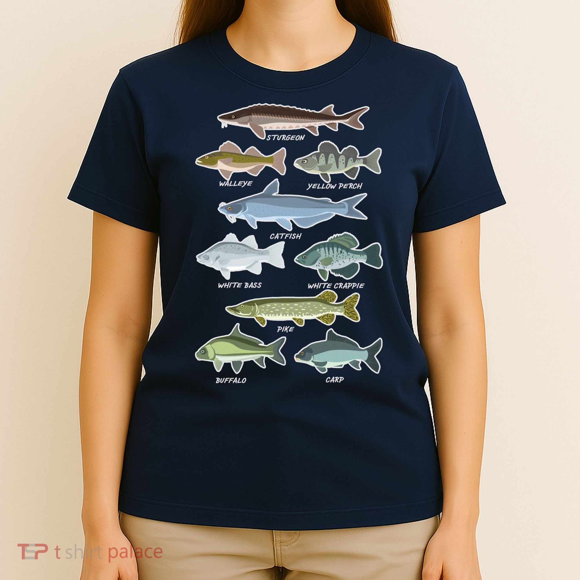 Freshwater Fish Types Fishing T-Shirt