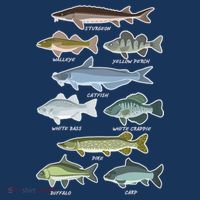 Freshwater Fish Types Fishing T-Shirt thumb 7