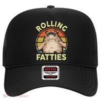 Funny Rolling Fatties Grumpy Kitten Cat Breed Mom Dad Retro Hat thumb 0