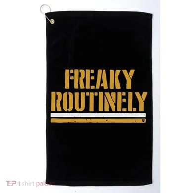 Freaky Routinely Golf Towel