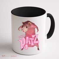 Funny Rat Funny Mouse Ratz Pink Ratz Mouse Meme Pink Rat Coffee Mug thumb 1