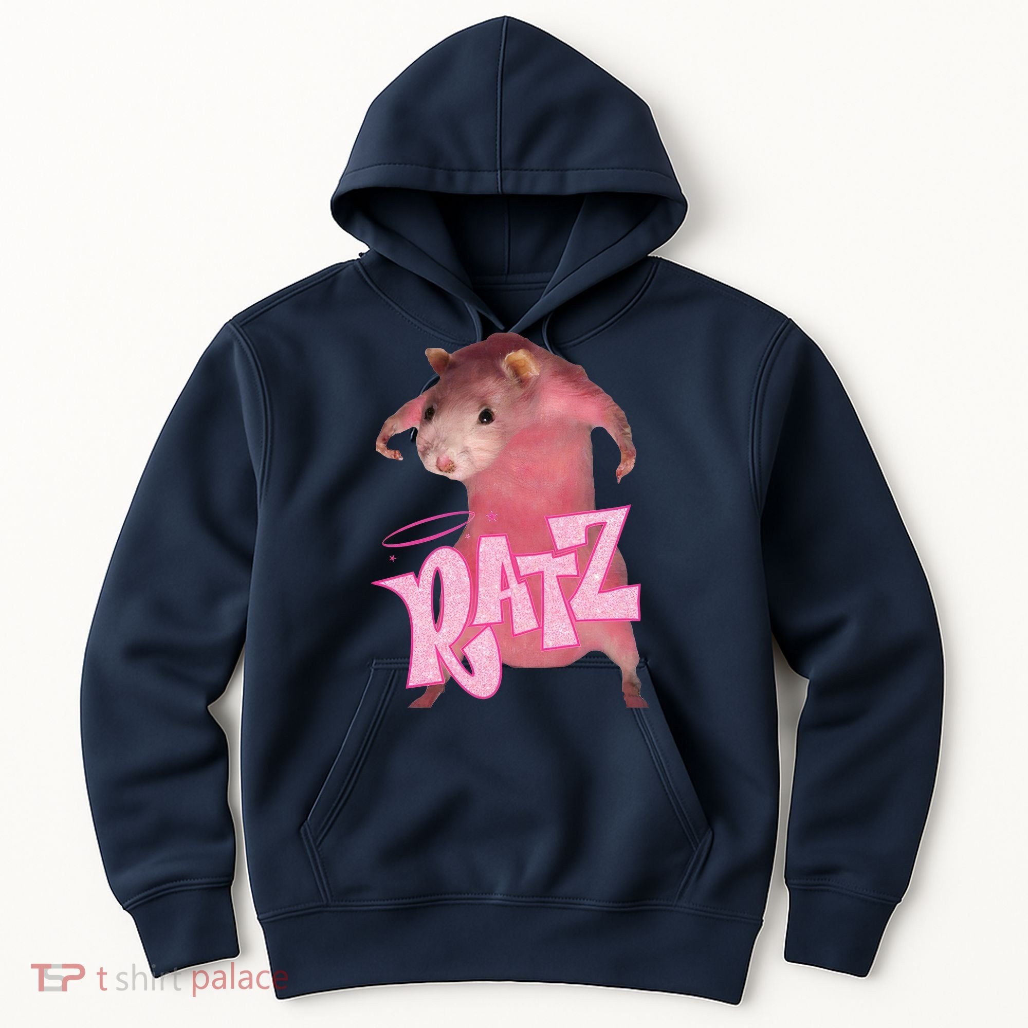 Funny Rat Funny Mouse Ratz Pink Ratz Mouse Meme Pink Rat Hoodie