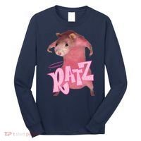 Funny Rat Funny Mouse Ratz Pink Ratz Mouse Meme Pink Rat Long Sleeve Shirt thumb 0
