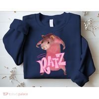 Funny Rat Funny Mouse Ratz Pink Ratz Mouse Meme Pink Rat Sweatshirt thumb 2