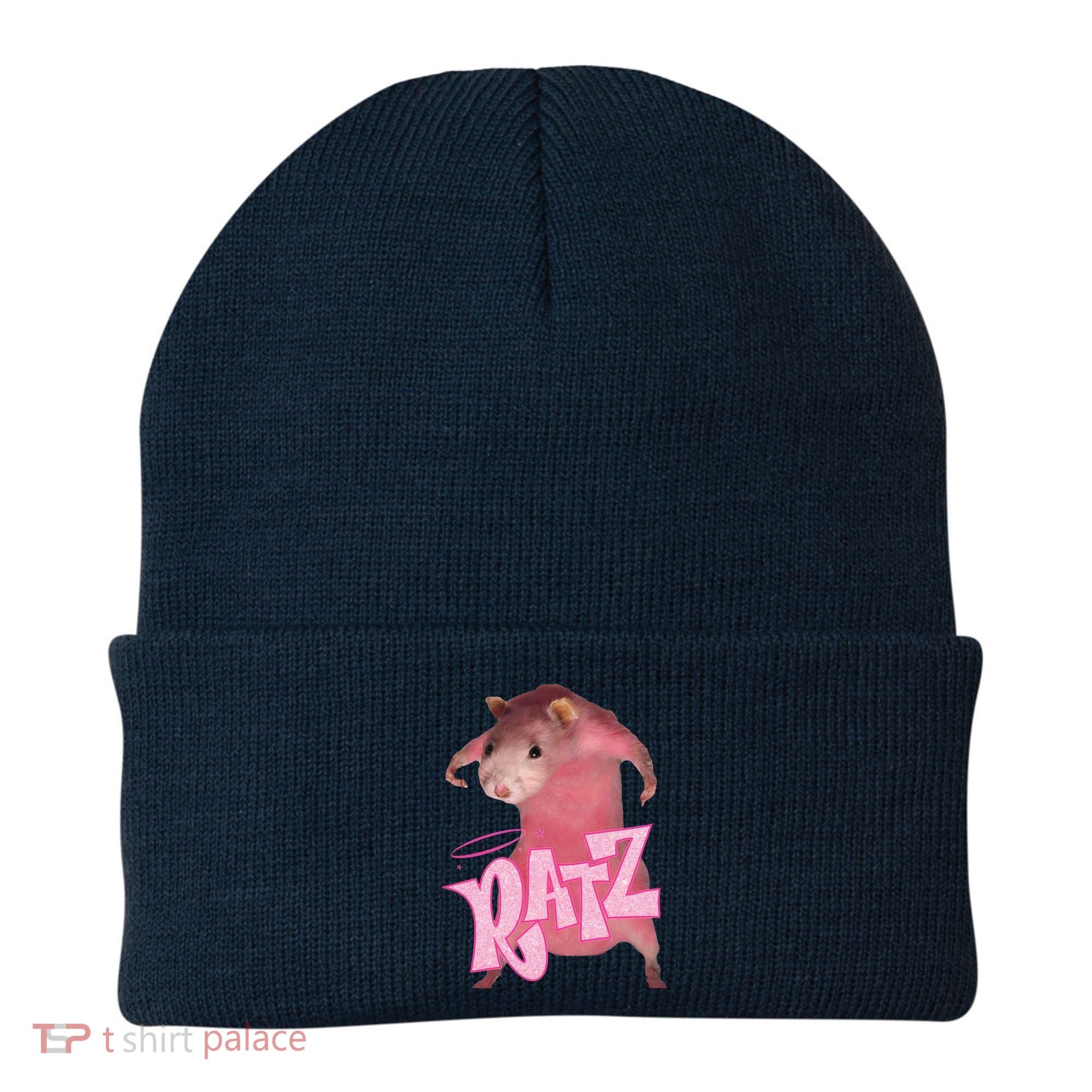 Funny Rat Funny Mouse Ratz Pink Ratz Mouse Meme Pink Rat Beanie