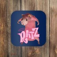 Funny Rat Funny Mouse Ratz Pink Ratz Mouse Meme Pink Rat Coaster thumb 0