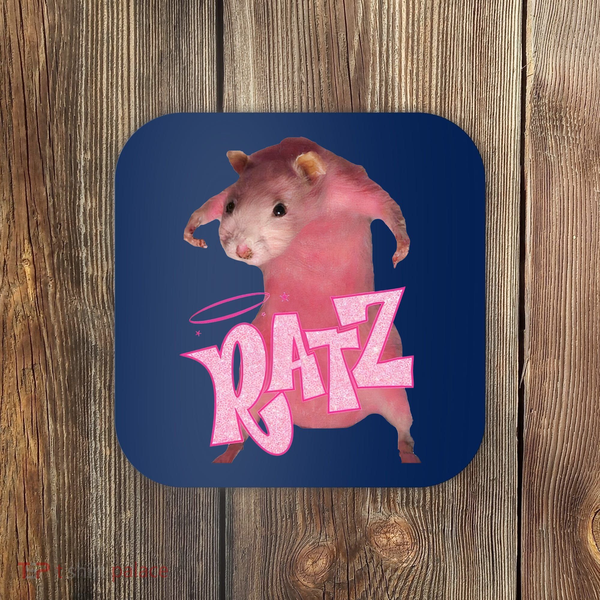 Funny Rat Funny Mouse Ratz Pink Ratz Mouse Meme Pink Rat Coaster