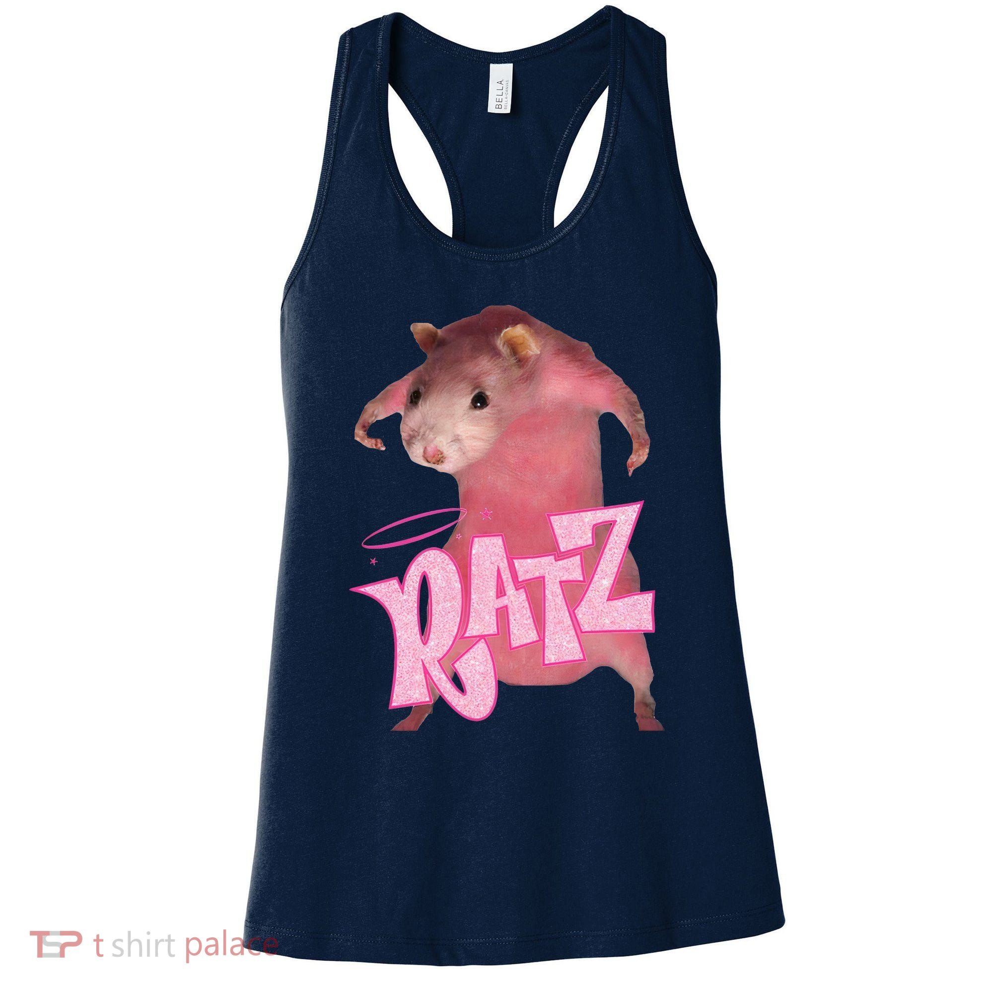 Funny Rat Funny Mouse Ratz Pink Ratz Mouse Meme Pink Rat Women's Tank Top
