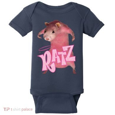 Funny Rat Funny Mouse Ratz Pink Ratz Mouse Meme Pink Rat Baby Bodysuit