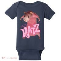 Funny Rat Funny Mouse Ratz Pink Ratz Mouse Meme Pink Rat Baby Bodysuit thumb 0