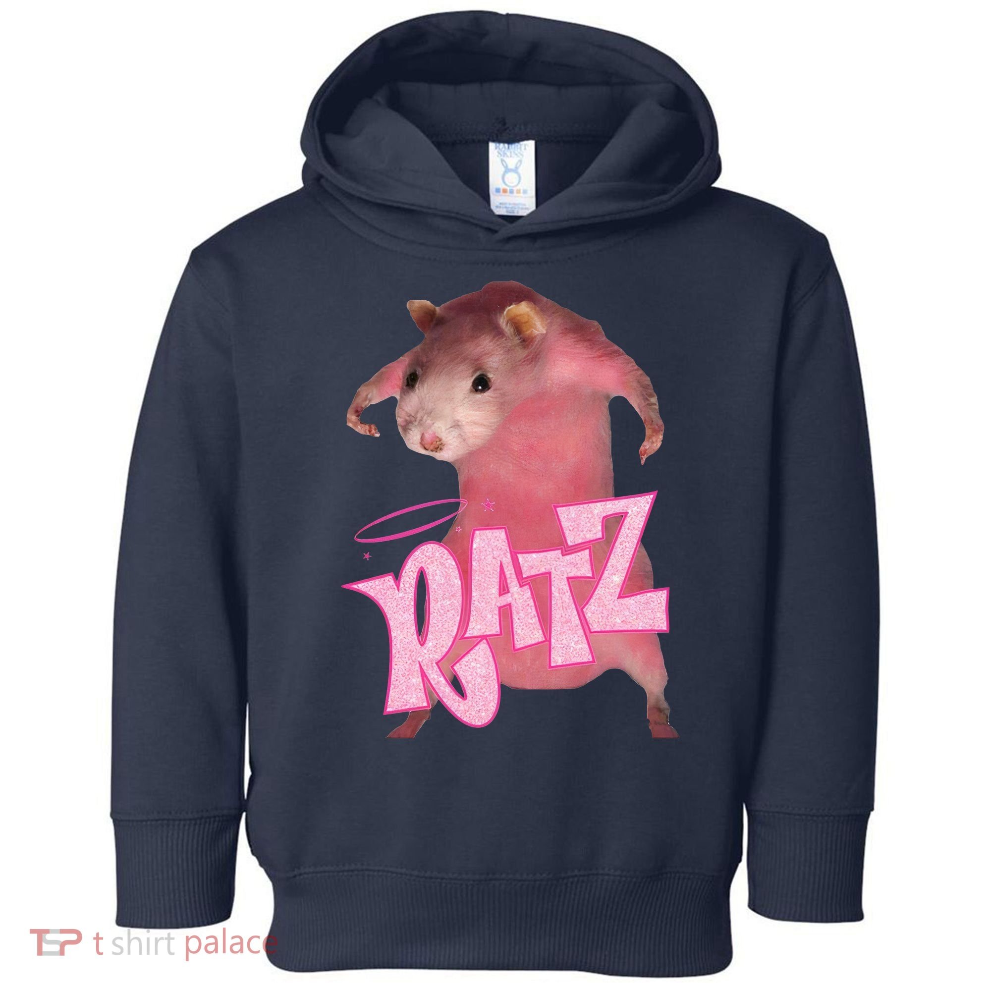 Funny Rat Funny Mouse Ratz Pink Ratz Mouse Meme Pink Rat Toddler Hoodie