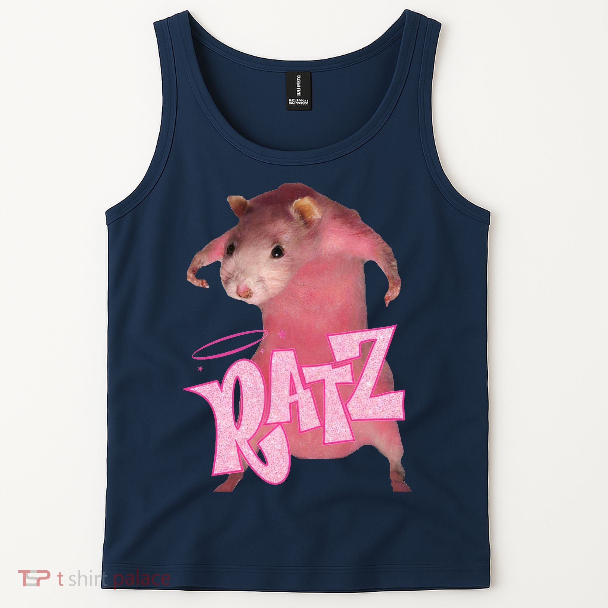 Funny Rat Funny Mouse Ratz Pink Ratz Mouse Meme Pink Rat Tank Top
