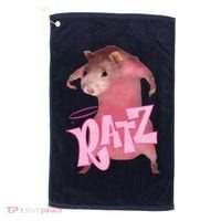 Funny Rat Funny Mouse Ratz Pink Ratz Mouse Meme Pink Rat Golf Towel thumb 0