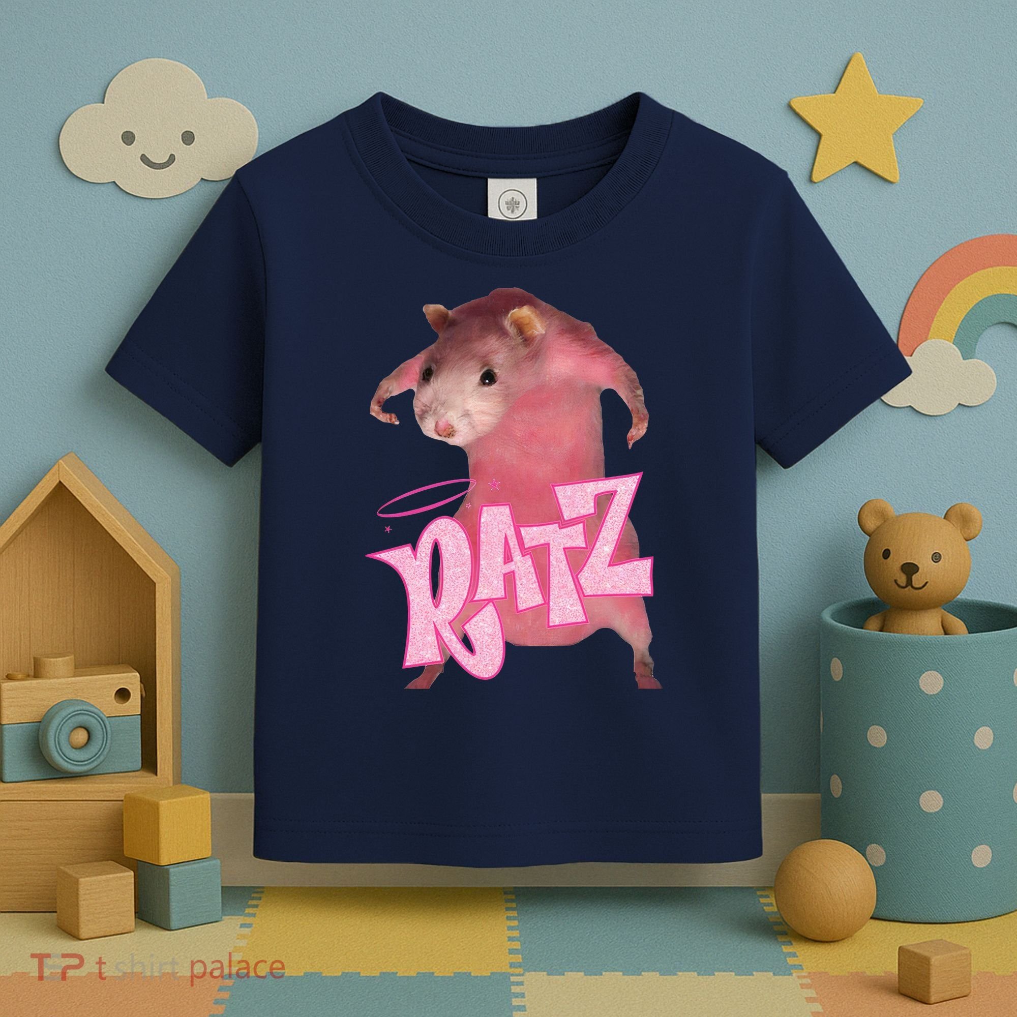 Funny Rat Funny Mouse Ratz Pink Ratz Mouse Meme Pink Rat Toddler T-Shirt