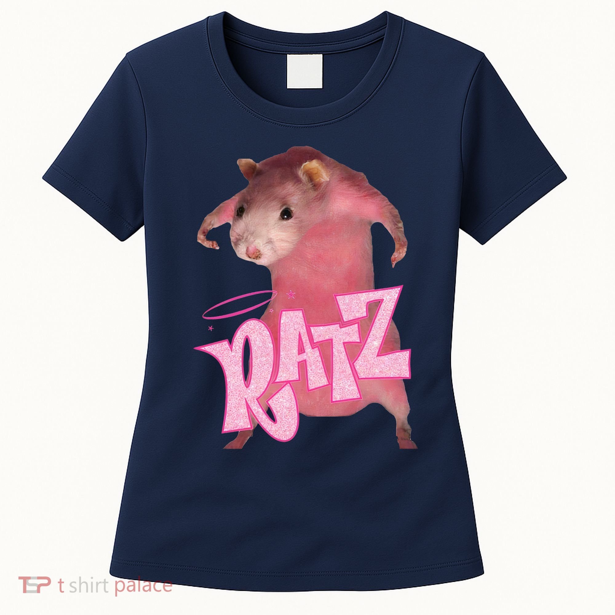 Funny Rat Funny Mouse Ratz Pink Ratz Mouse Meme Pink Rat Women's T-Shirt