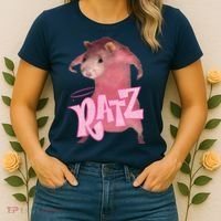 Funny Rat Funny Mouse Ratz Pink Ratz Mouse Meme Pink Rat Women's T-Shirt thumb 2