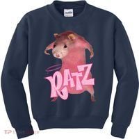 Funny Rat Funny Mouse Ratz Pink Ratz Mouse Meme Pink Rat Kids Sweatshirt thumb 0