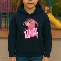 Funny Rat Funny Mouse Ratz Pink Ratz Mouse Meme Pink Rat Kids Hoodie thumb 3