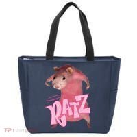 Funny Rat Funny Mouse Ratz Pink Ratz Mouse Meme Pink Rat Tote Bag thumb 0