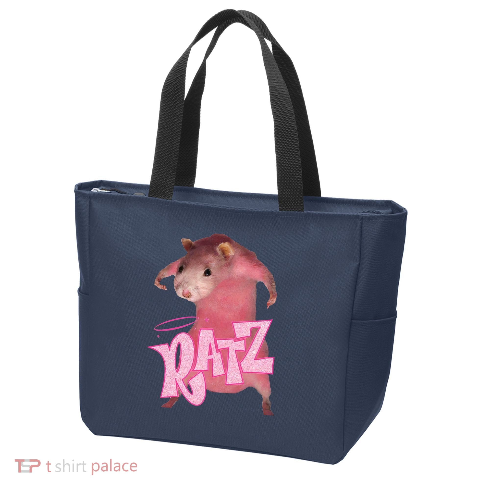 Funny Rat Funny Mouse Ratz Pink Ratz Mouse Meme Pink Rat Tote Bag