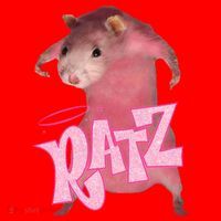 Funny Rat Funny Mouse Ratz Pink Ratz Mouse Meme Pink Rat Santa Hat thumb 1