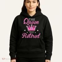 Funny Retirement Floral The Queen Has Retired Hoodie thumb 5
