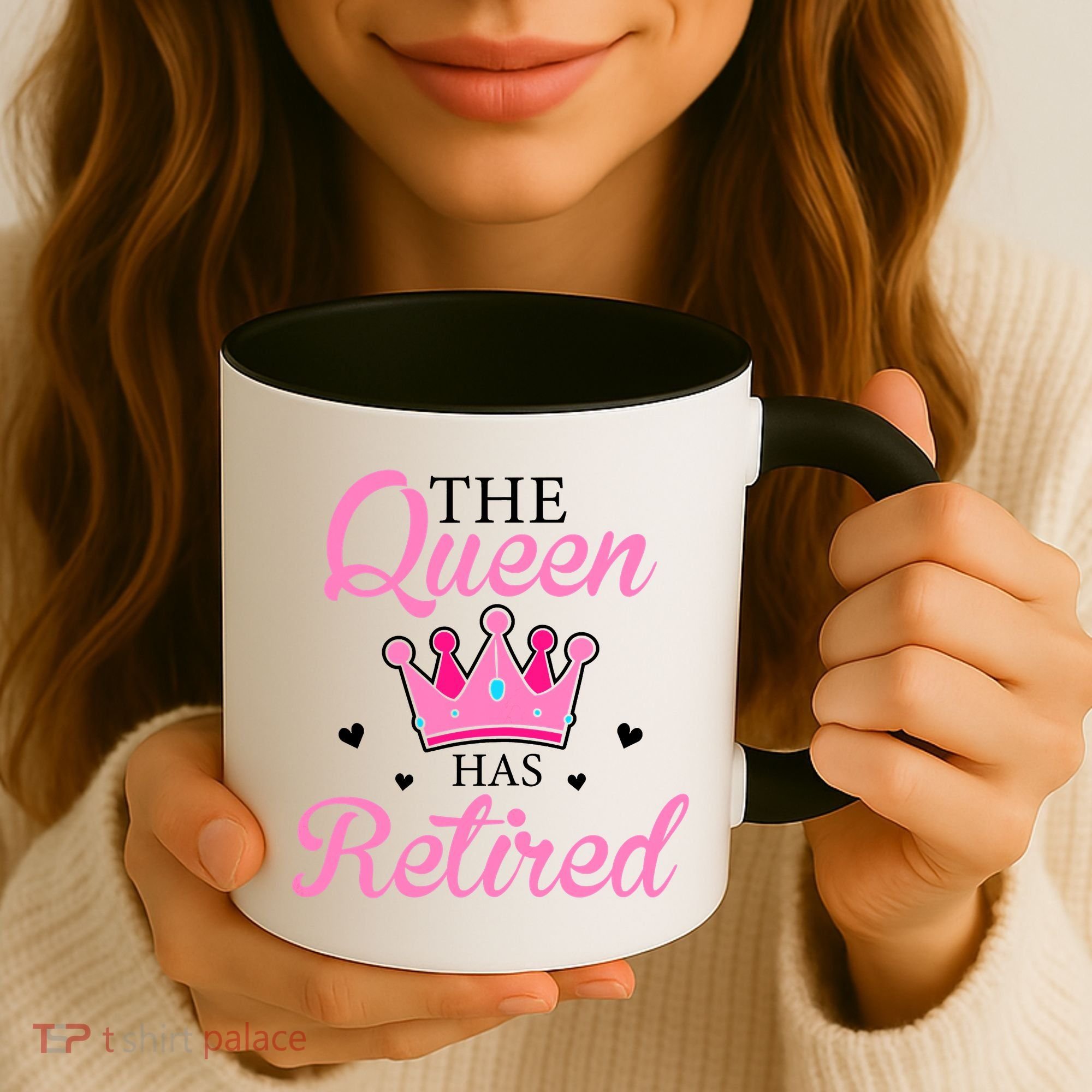 Funny Retirement Floral The Queen Has Retired Coffee Mug