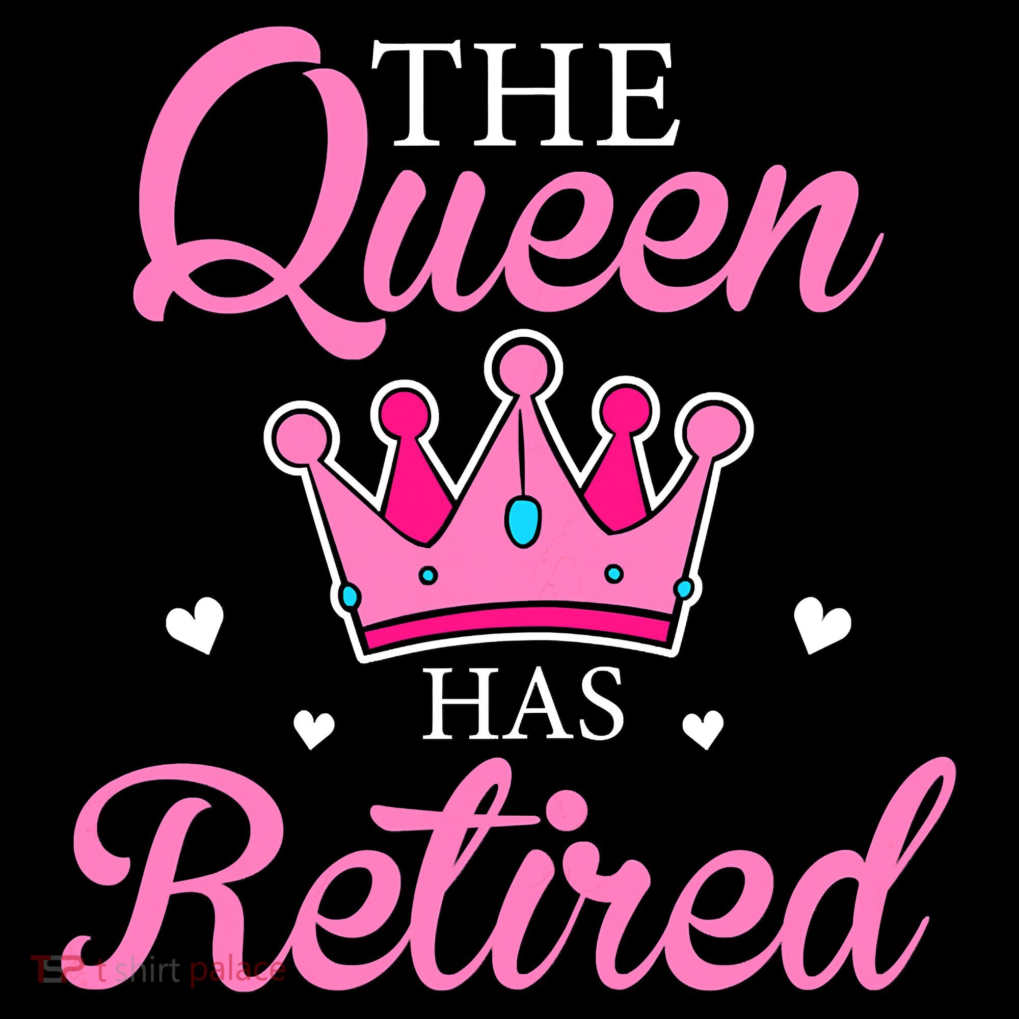 Funny Retirement Floral The Queen Has Retired Women's Hoodie