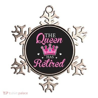 Funny Retirement Floral The Queen Has Retired Ornament