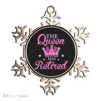 Funny Retirement Floral The Queen Has Retired Ornament thumb 0