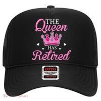 Funny Retirement Floral The Queen Has Retired Hat thumb 0
