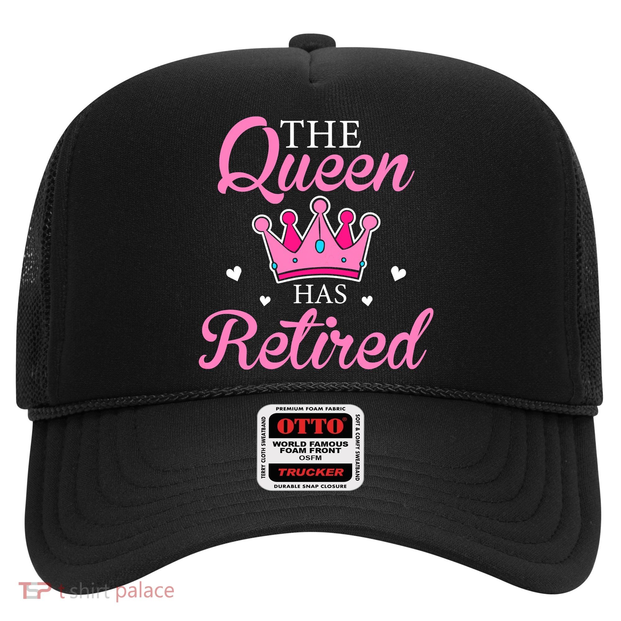 Funny Retirement Floral The Queen Has Retired Hat