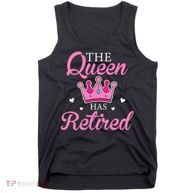 Funny Retirement Floral The Queen Has Retired Tank Top