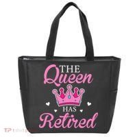 Funny Retirement Floral The Queen Has Retired Tote Bag thumb 0